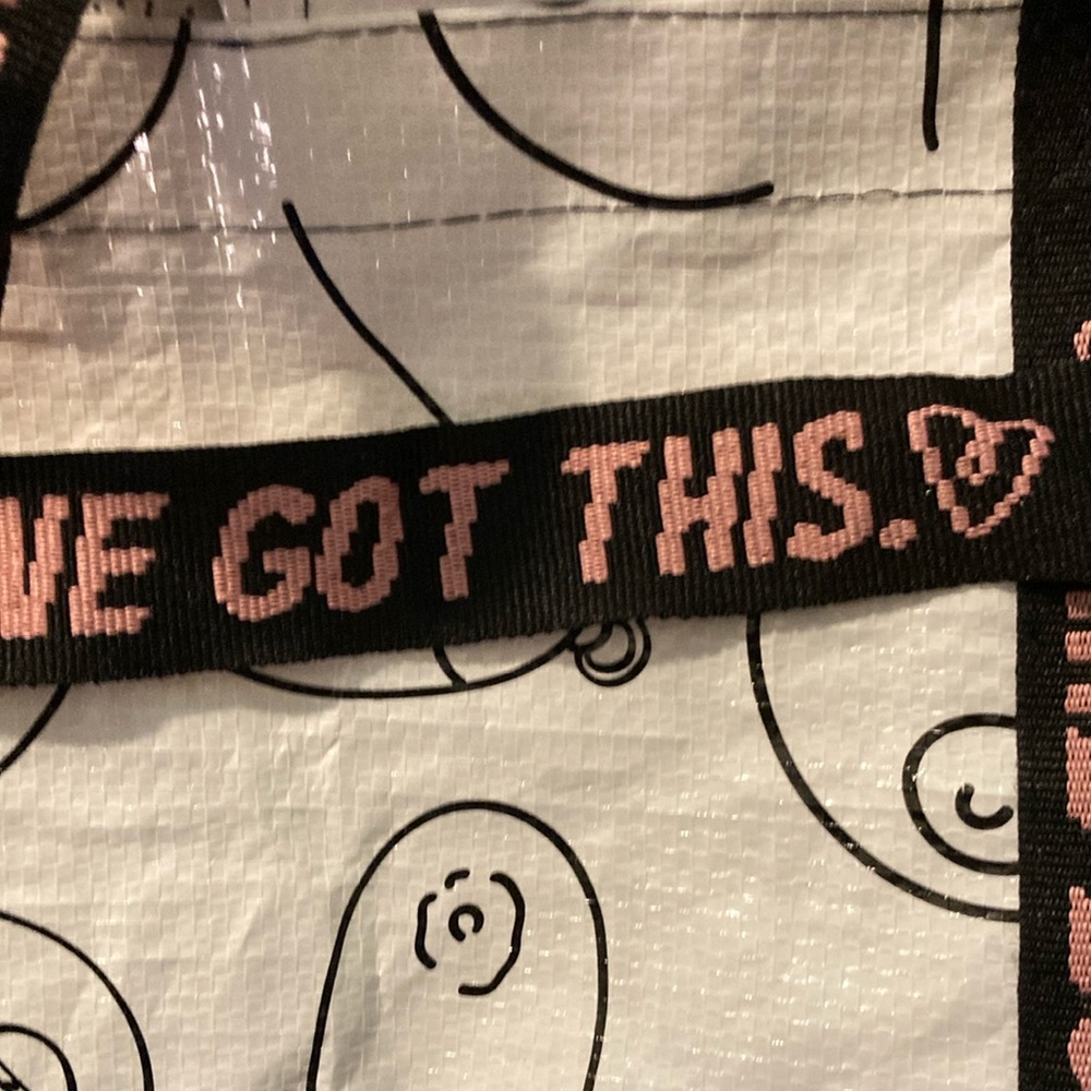Latched Mama Nursing Stylish Tote Bag with Motivational Strap - Picture 2 of 3